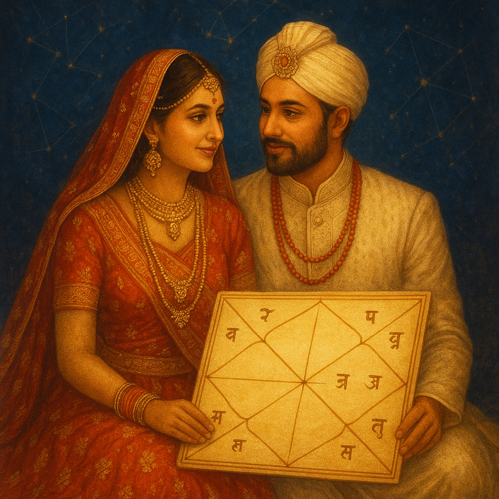 image of a couple holding a kundli
